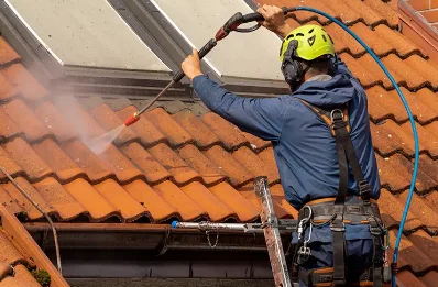 Démoussage et hydrofuge de toiture à Barrettali
